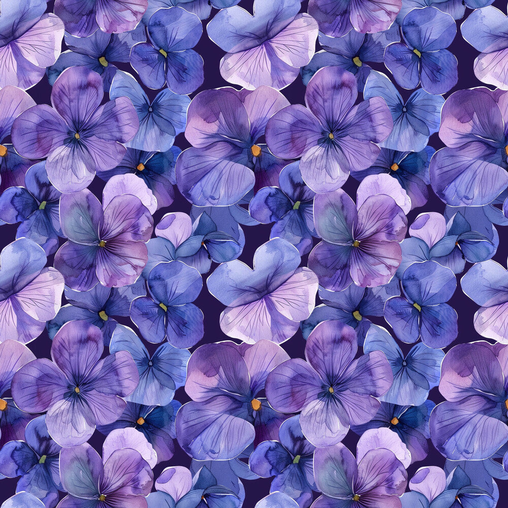 Birth Month Watercolor Petals Fat Quarter Bundle
