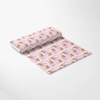 Pink Baby Teddy Bears Pattern 9 Quilting Cotton Fabric