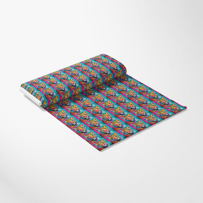 Colorful Animals and Plants Pattern 1 Quilting Cotton Fabric