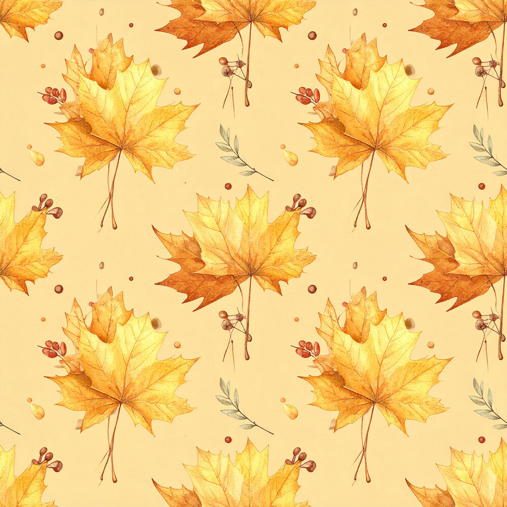 Golden Autumn Leaves Fat Quarter Bundle