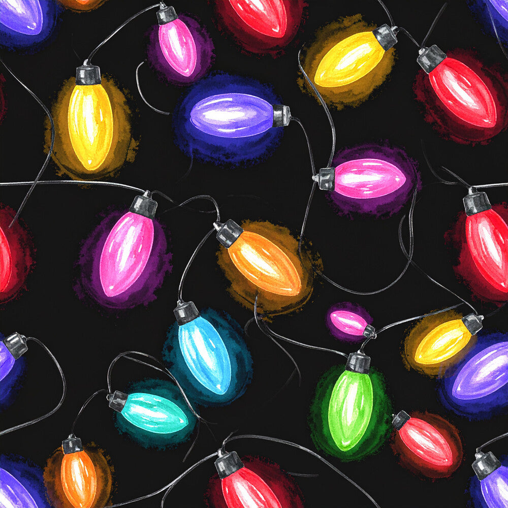 Festive Ornament Lights Fat Quarter Bundle