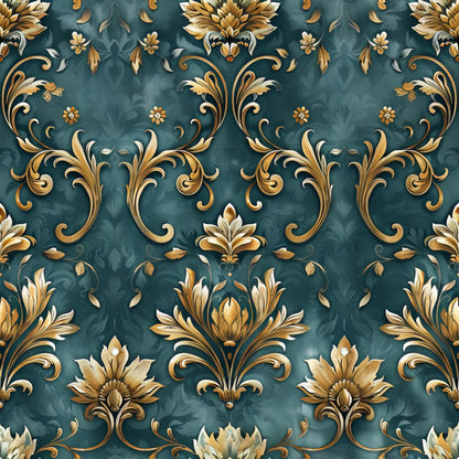 Teal and Doves Fat Quarter Bundle