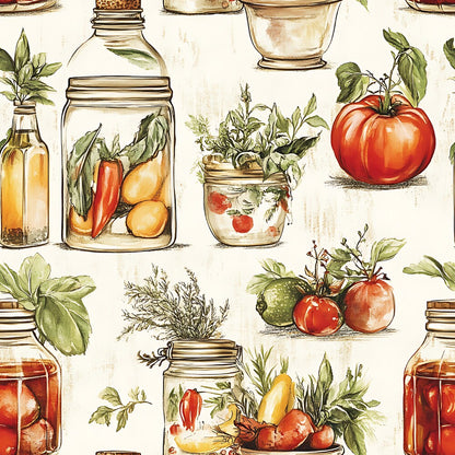 Vintage Kitchen Ingredients Fat Quarter Bundle