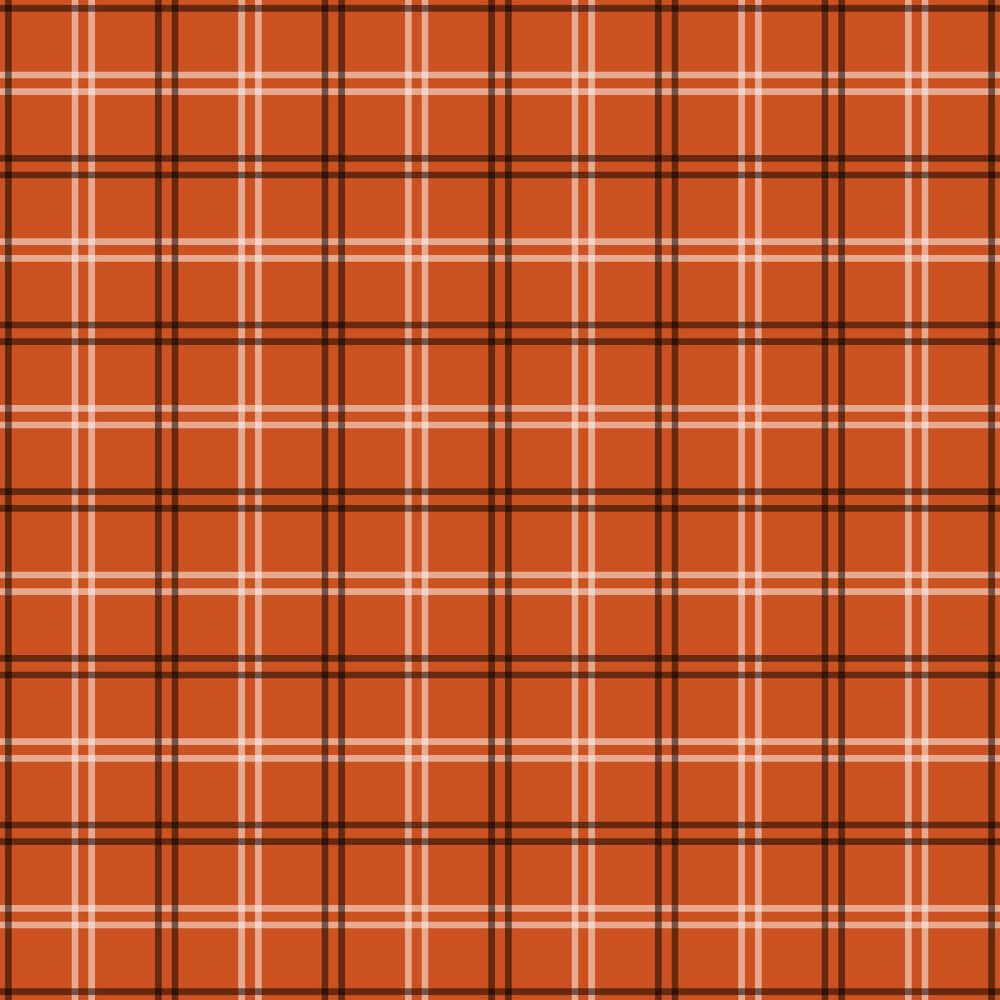 Fall Orange Plaid Fat Quarter Bundle