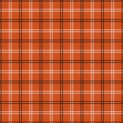 Fall Orange Plaid Fat Quarter Bundle