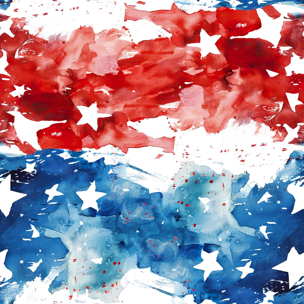 Watercolor 4th of July Fat Quarter Bundle