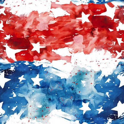 Watercolor 4th of July Fat Quarter Bundle
