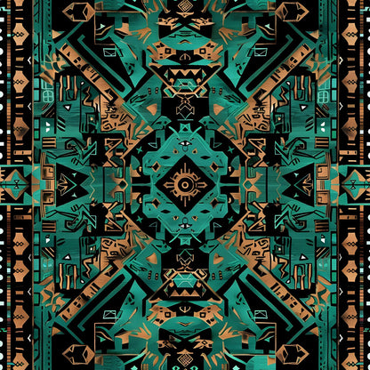 Aztec Turquoise Fat Quarter Bundle