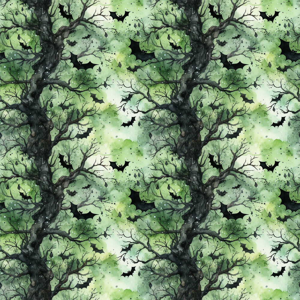 Watercolor Halloween Bats Fat Quarter Bundle