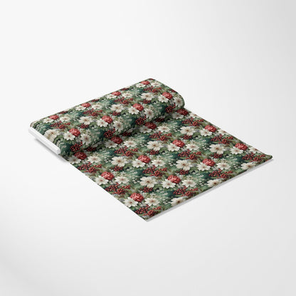 Christmas Florals Pattern 19 Quilting Cotton Fabric