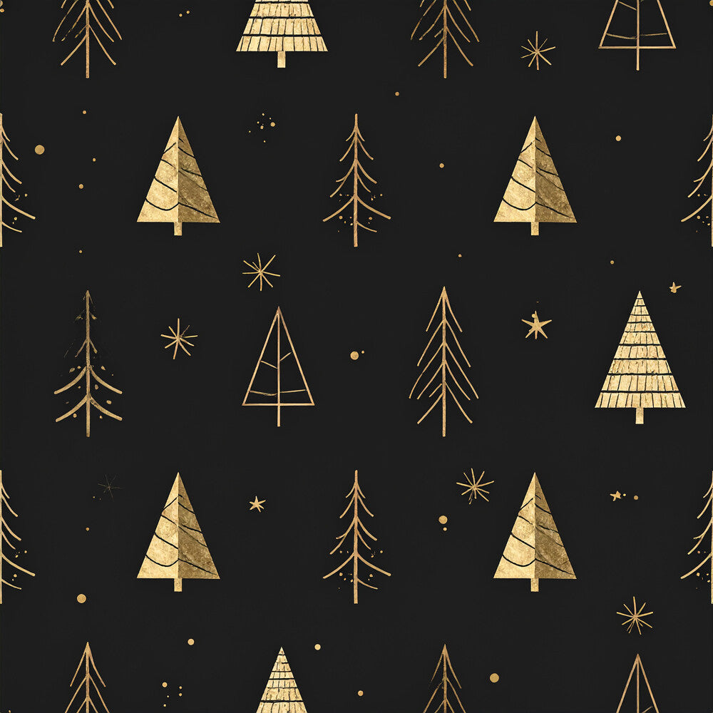 Golden Christmas Elegance Fat Quarter Bundle