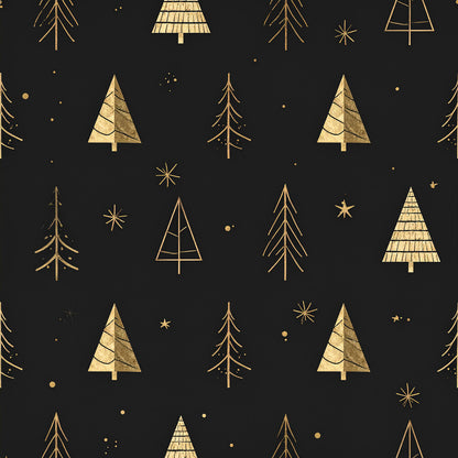 Golden Christmas Elegance Fat Quarter Bundle
