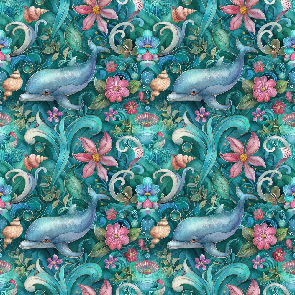 Swimming with Dolphins Fat Quarter Bundle