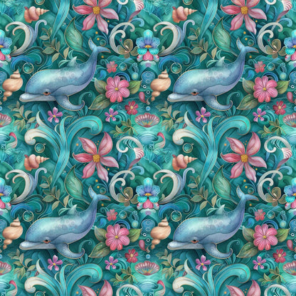 Swimming with Dolphins Fat Quarter Bundle