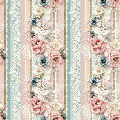 Floral Stripes Fat Quarter Bundle