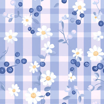 Berries with Flowers Gingham Fat Quarter Bundle