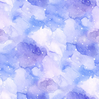 Pastel Snowflake Watercolor Winter Fat Quarter Bundle