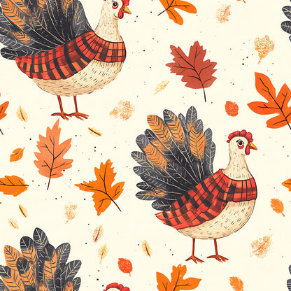 Retro Turkey Parade Fat Quarter Bundle