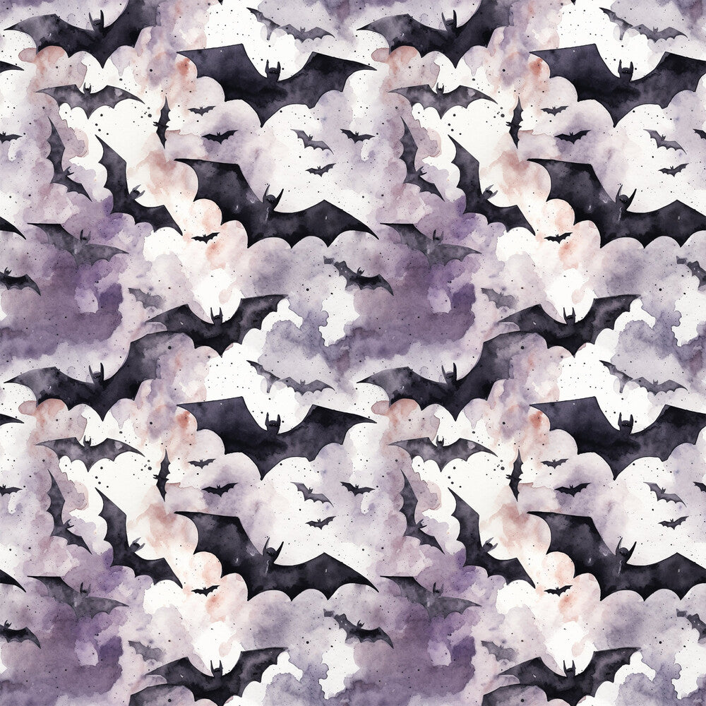 Watercolor Halloween Bats Fat Quarter Bundle