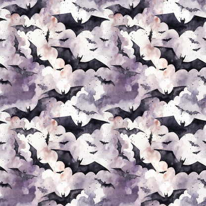 Watercolor Halloween Bats Fat Quarter Bundle
