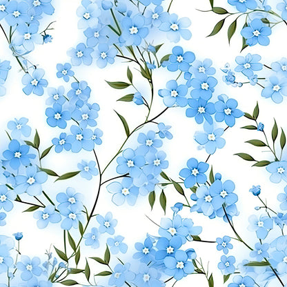 Forget Me Not Blue Florals Fat Quarter Bundle