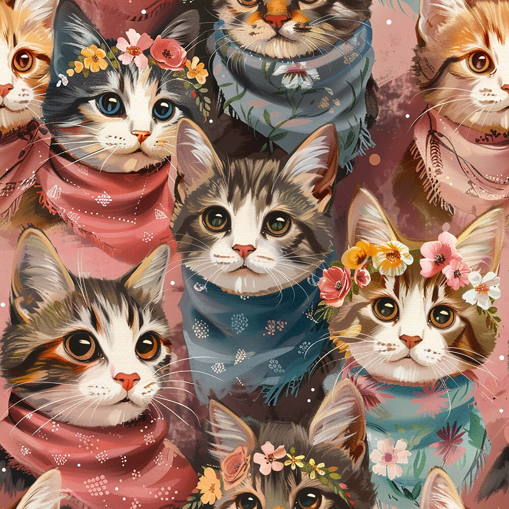 Well Dressed Cats Fat Quarter Bundle