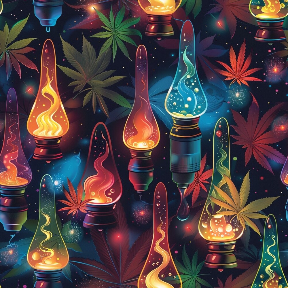 Lava Lamp Cannabis Fat Quarter Bundle