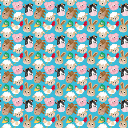 Cartoon Farm Animals Fat Quarter Bundle