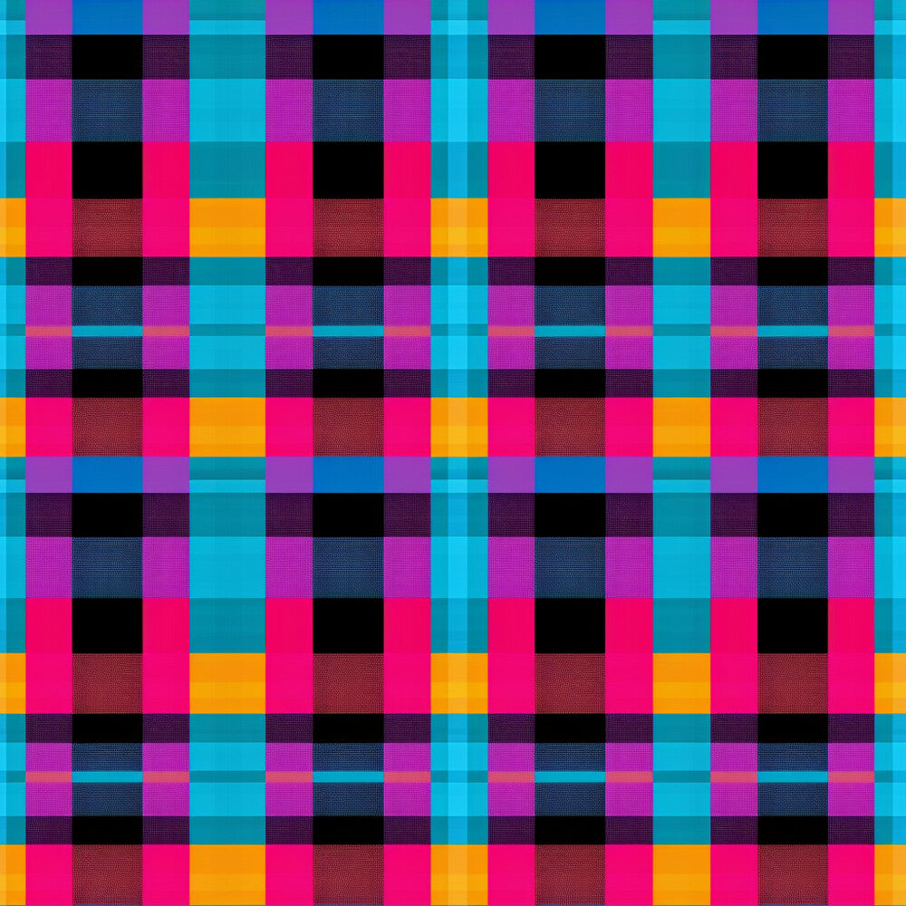 Neon Gingham Fat Quarter Bundle