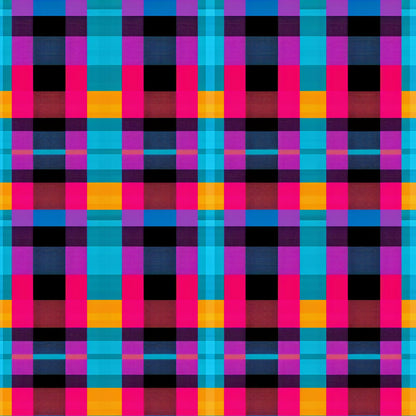 Neon Gingham Fat Quarter Bundle