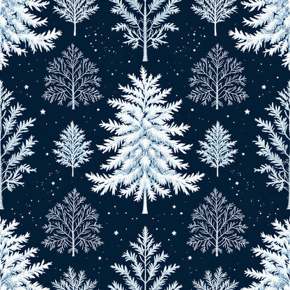 Frosty Winter Trees Fat Quarter Bundle