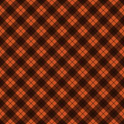 Fall Orange Plaid Fat Quarter Bundle