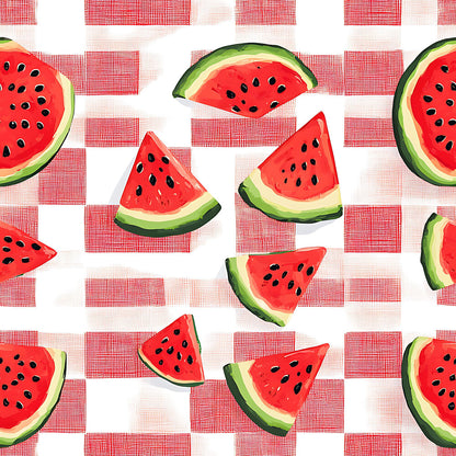 Watermelon Gingham Picnic Fat Quarter Bundle