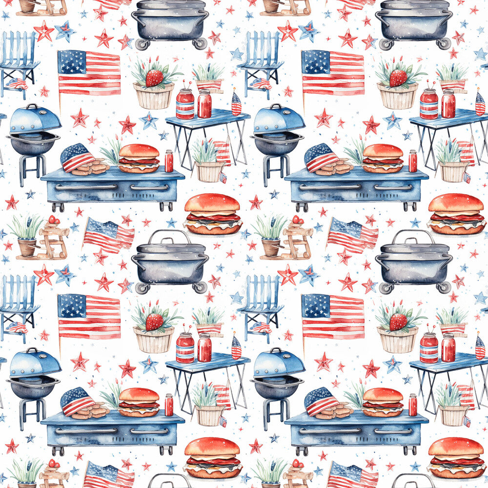 Red White and BBQ Fat Quarter Bundle