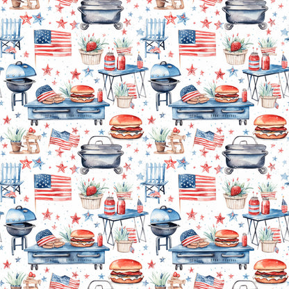 Red White and BBQ Fat Quarter Bundle