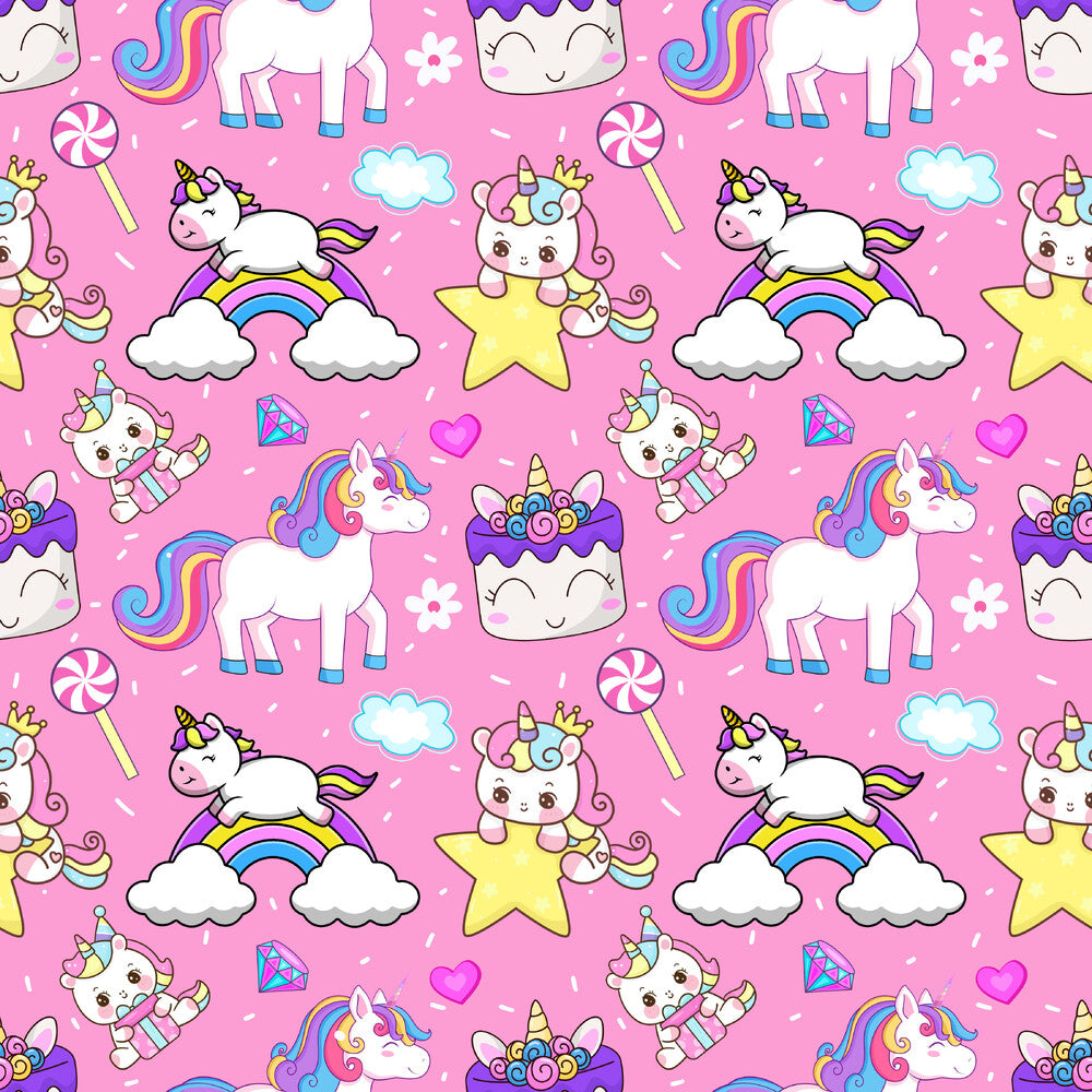 Cartoon Unicorns Fat Quarter Bundle