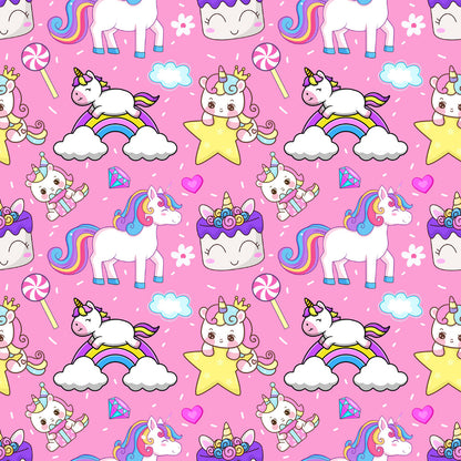Cartoon Unicorns Fat Quarter Bundle