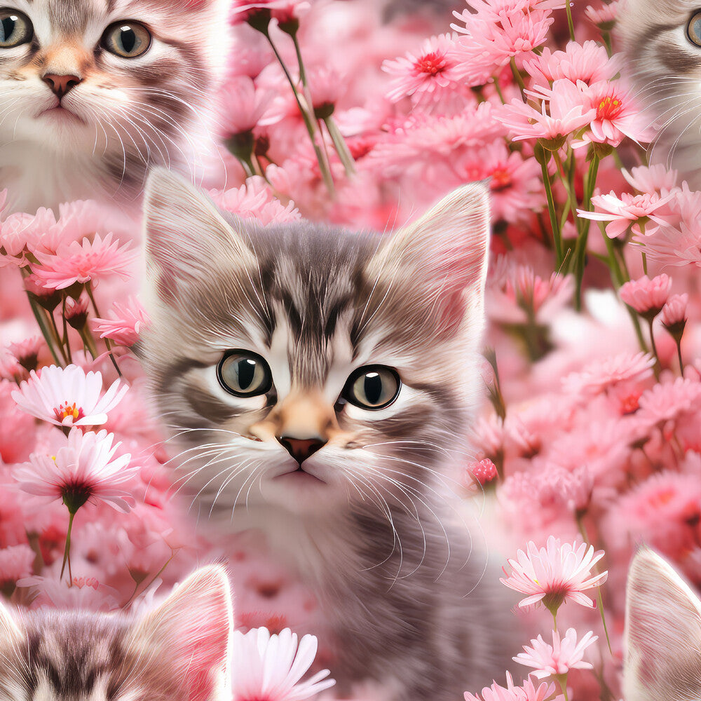 Kittens in Wildflowers Fat Quarter Bundle