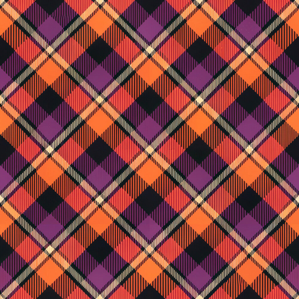 Halloween Gingham and Stripes Fat Quarter Bundle