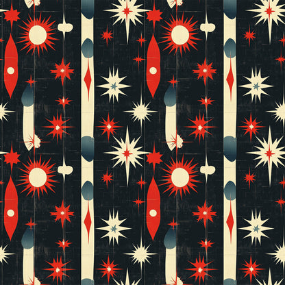 Sparkleworks Mid-Century 4th of July Fat Quarter Bundle