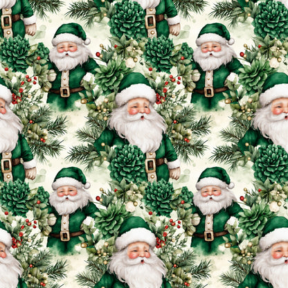 Vintage Emerald Christmas Fat Quarter Bundle