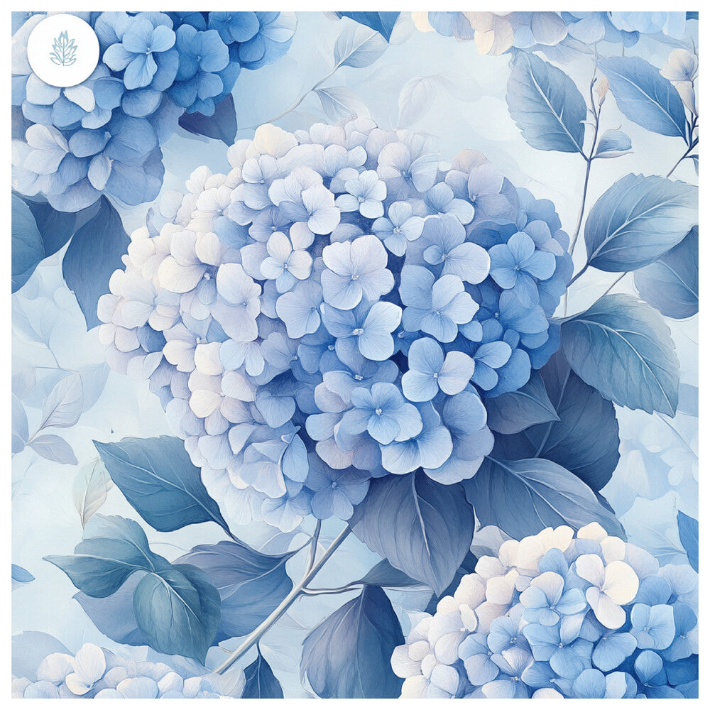 Blue Hydrangea Pastel Fat Quarter Bundle