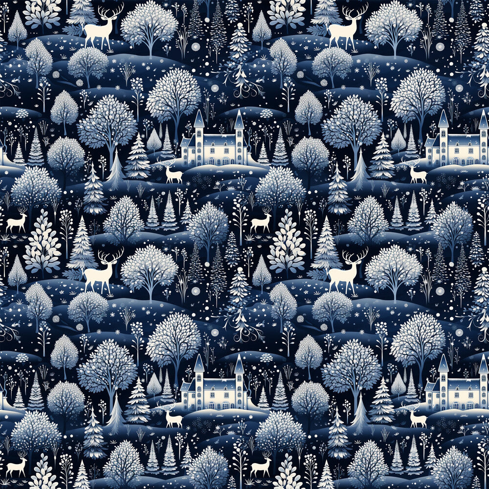 Delft Blue Winter Fat Quarter Bundle