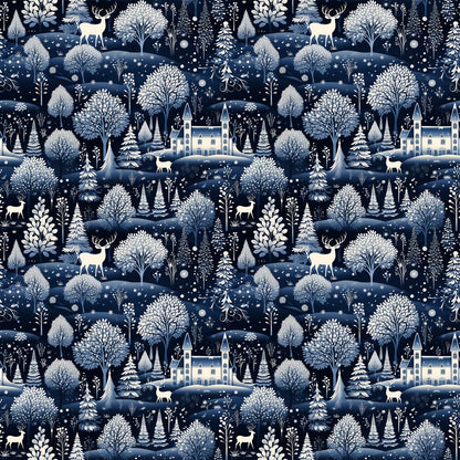 Delft Blue Winter Fat Quarter Bundle