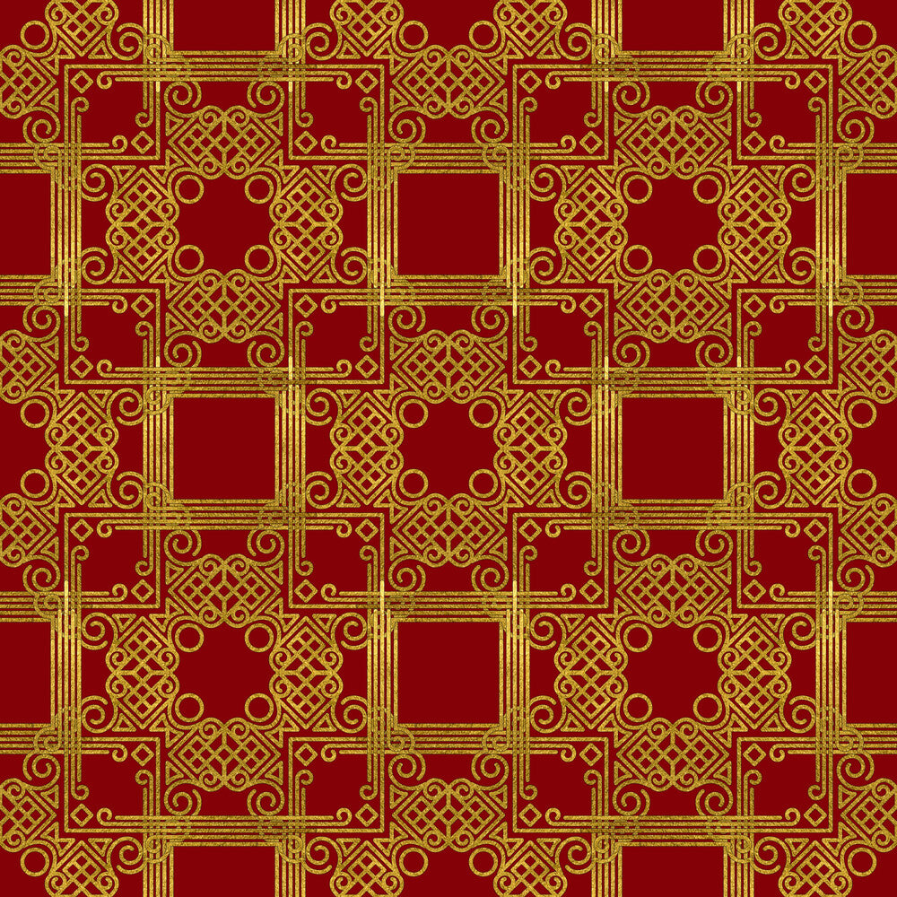 Red Gold Christmas Fat Quarter Bundle