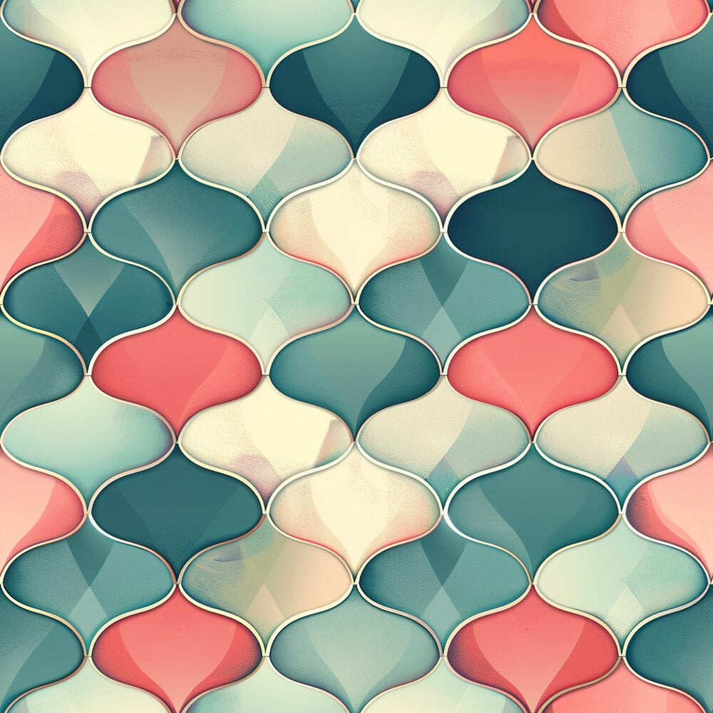 Art Deco Fish Scales Fat Quarter Bundle