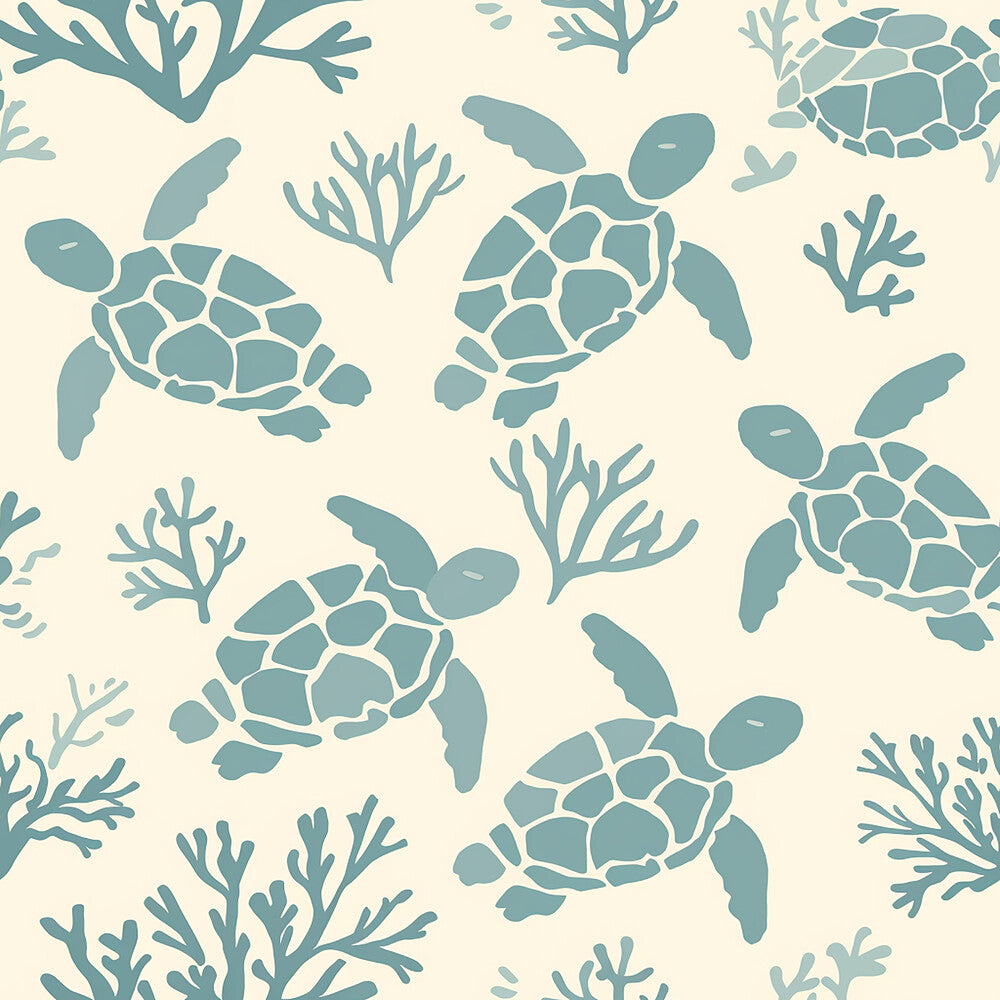 Handdrawn Sea Turtles Fat Quarter Bundle