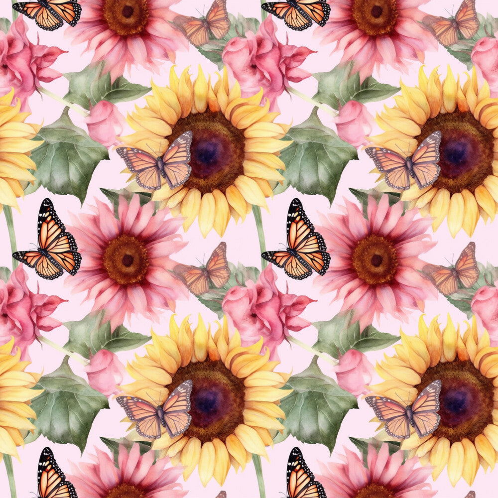 Sunflower and Butterfly Fat Quarter Bundle