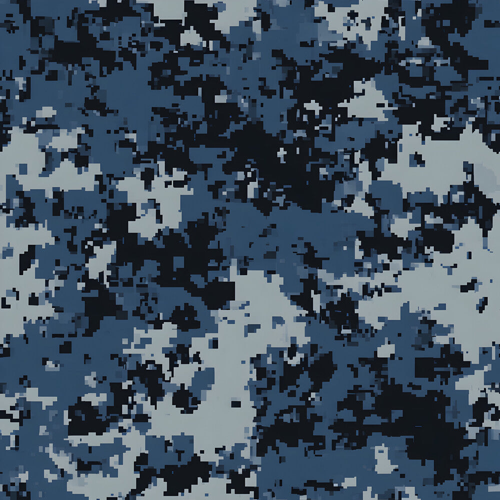 Blue Military Camouflage Fat Quarter Bundle