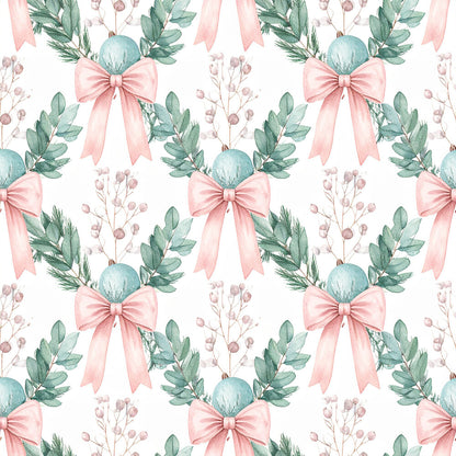 Pink Bows And Evergreen Fat Quarter Bundle